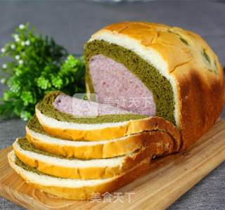 【pure Natural Three-color Toast】bread Machine Version recipe