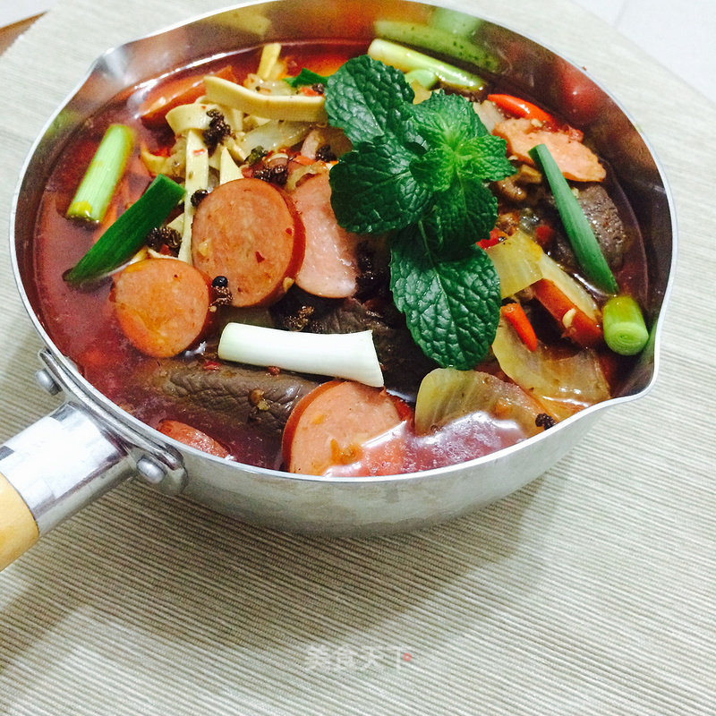 Saliva Vegetables---homemade Sichuan Maocai recipe
