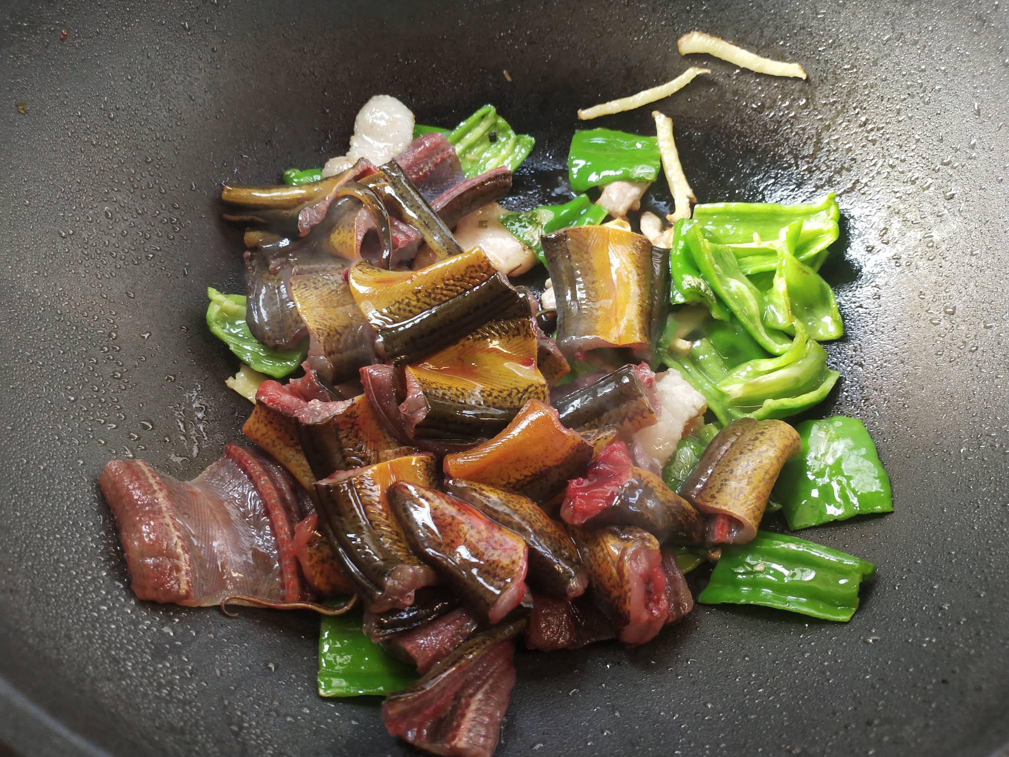 Grilled Eel with Garlic Stalks recipe