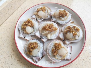 Steamed Scallops with Garlic Vermicelli recipe