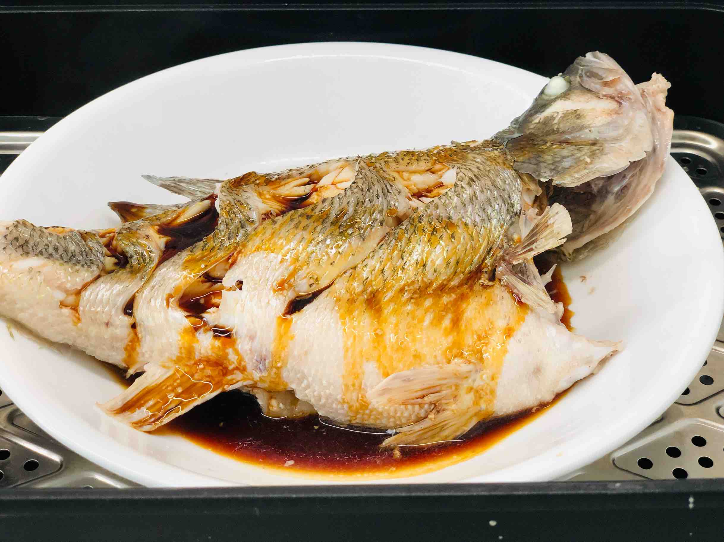 Sour and Spicy Lemon Steamed Sea Bass recipe