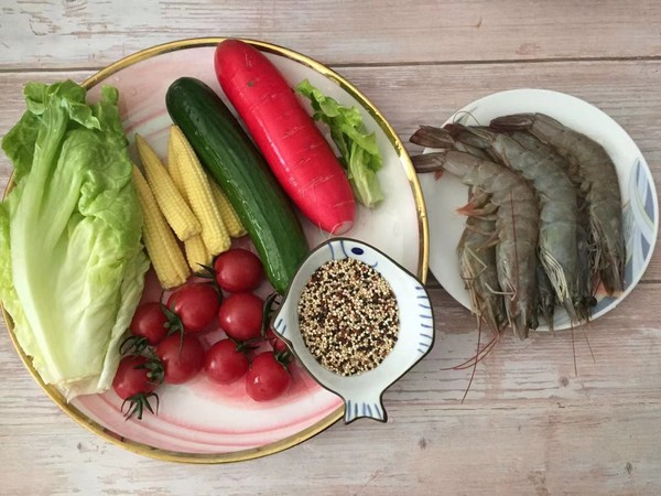 Quinoa Shrimp and Vegetable Salad recipe