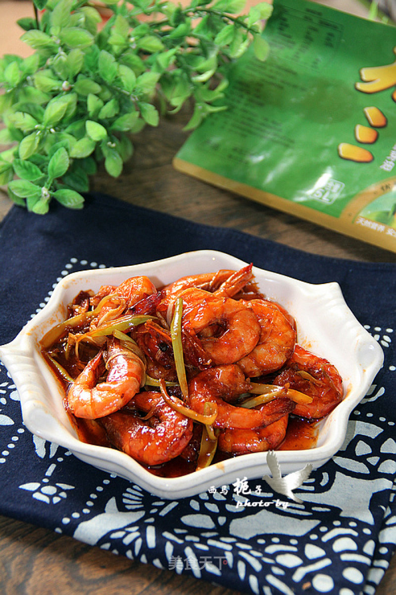 Scallion Fried Prawns recipe