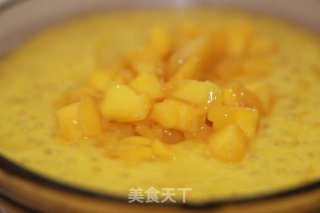 Mango Sago-crystal Clear Small Sago, A Source of Coolness in Summer recipe