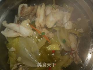 Pickled Cabbage Fish in Golden Soup recipe