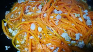 Minced Pork Carrots~super Food recipe