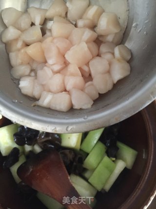 Winter Melon Braised Fresh Scallops recipe