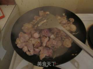 Diced Chicken with Peppers and Mushrooms recipe