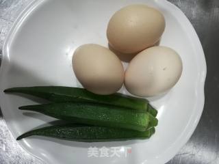 Okra Thick Egg Braised recipe