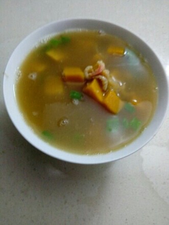 Pumpkin Sea Rice Scallion Soup