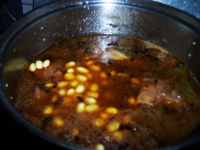 Spicy Hoof Stew with Soybeans recipe