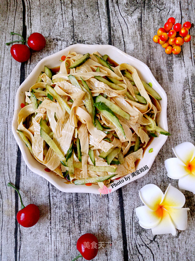 【tianjin】cool Cucumber Soybean Skin recipe