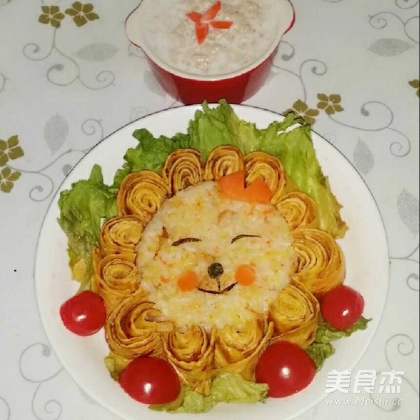 Exclusive to Leo ~ Fried Rice with Lion Head recipe
