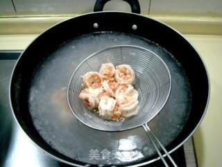 "stir-fried Green Shrimp with Leek" recipe