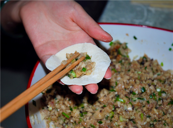 Lotus Root Pork Dumplings recipe