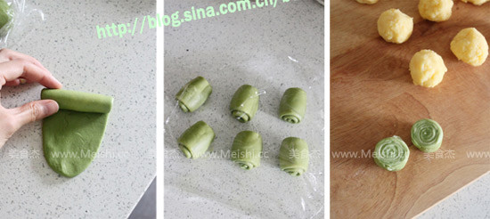 Matcha Custard Crisp recipe