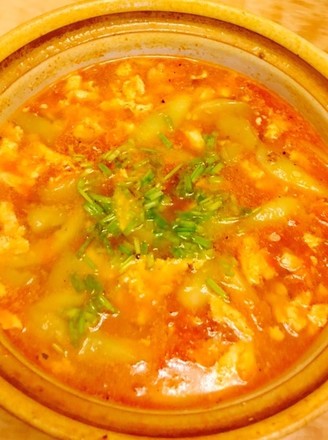 Tomato Loofah Egg Soup recipe