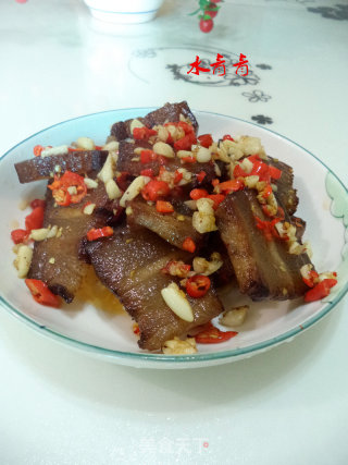 Roasted Bacon with Pepper and Garlic recipe