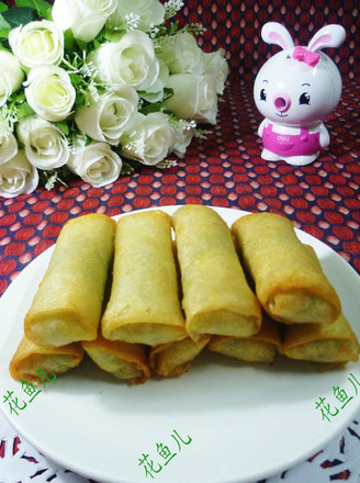 Celery Leaf Minced Pork Spring Rolls recipe