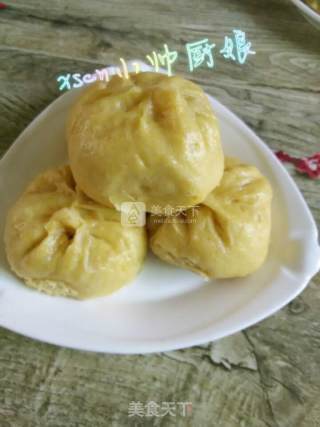 Golden Buns ~ Pumpkin Golden Eggplant Buns recipe