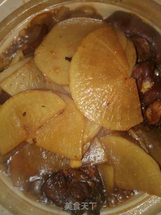Braised Radish with Trotters recipe