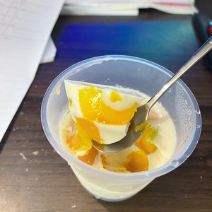 Summer Dessert——mango Flower Maw Milk Jelly recipe