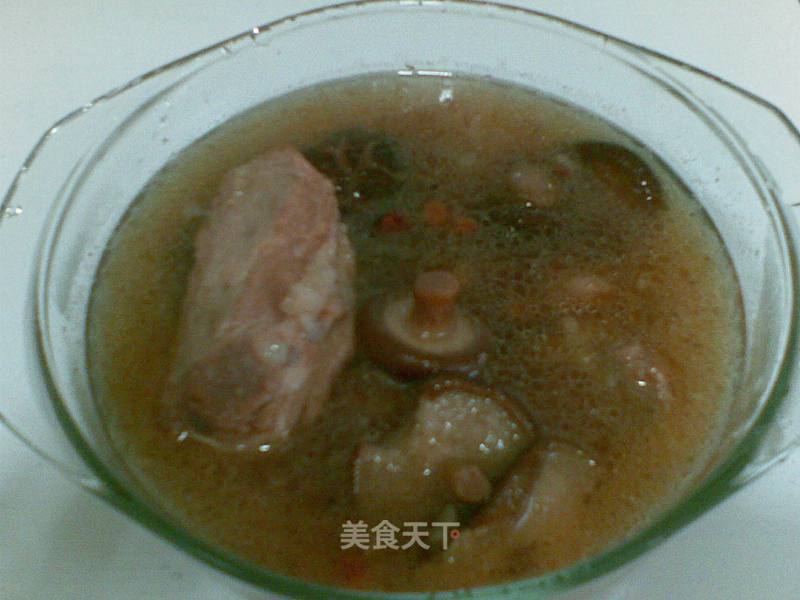 Stewed Pork Ribs with Mushrooms recipe