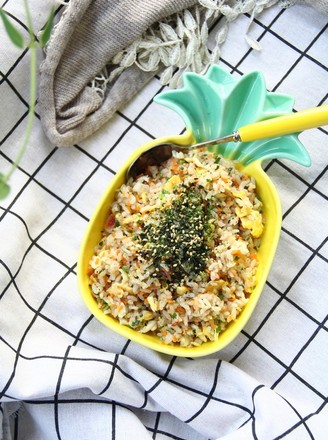 Fried Rice with Chopped Green Onion and Egg recipe