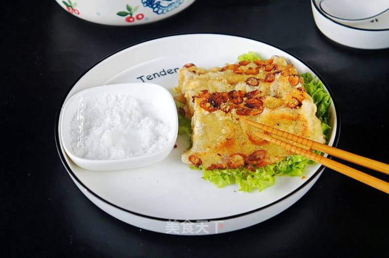 Pan-fried Rice Cake Slices recipe