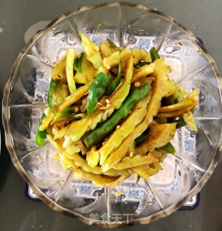 Green Pepper and Bitter Gourd recipe