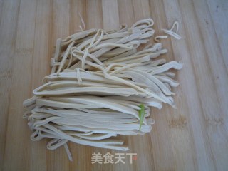 Scallion Mixed with Bean Curd recipe