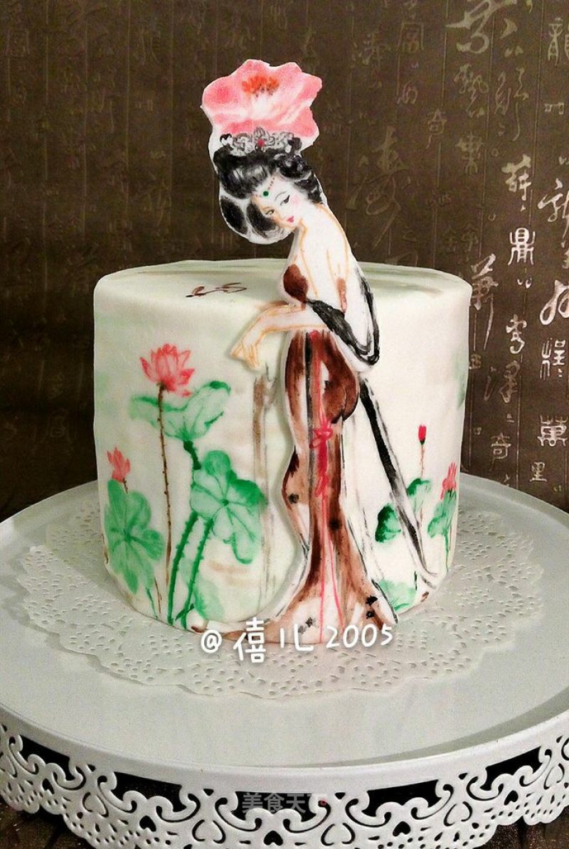 Hand-painted Fondant Cake-royal Concubine recipe