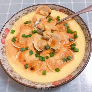 Steamed Egg with White Shellfish recipe