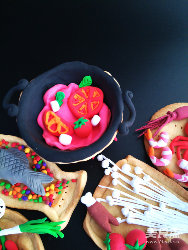 Hot Pot New Year's Eve Dinner Fondant Biscuits recipe