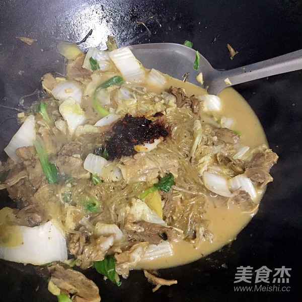 Stewed Cabbage with Beef Vermicelli recipe