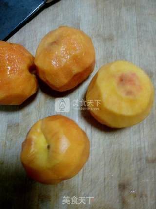 Canned Yellow Peach with Rock Sugar recipe