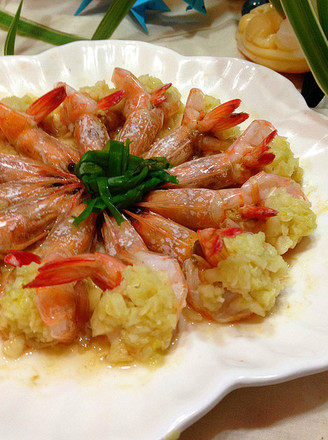 Steamed Shrimp with Garlic recipe