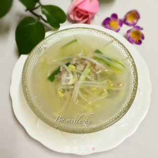 Bean Sprouts and Minced Meat Soup recipe
