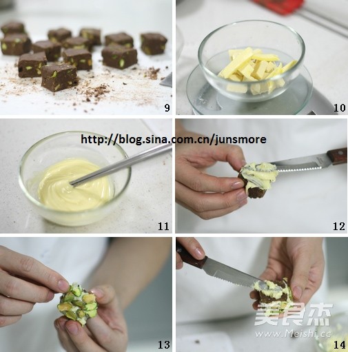 Pistachio Chocolate Milk Candies recipe
