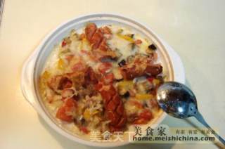 Roasted Rice with Milk Sausage recipe