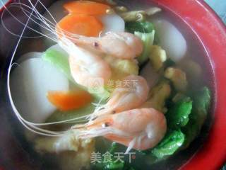 Colorful Soup Rice Cake recipe