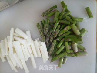 Stir-fried Asparagus and Yam recipe