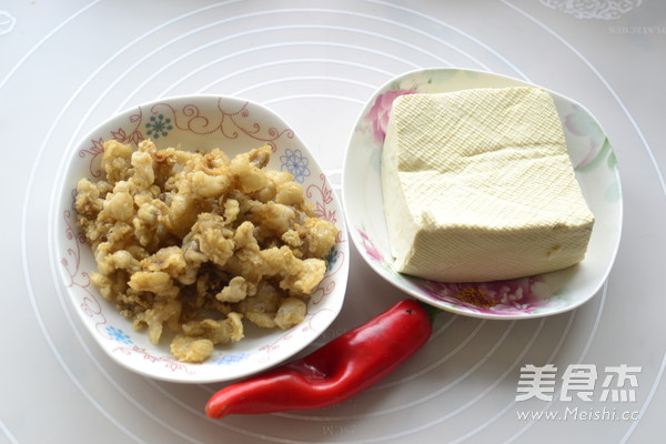 Braised Tofu with Lard Residue recipe