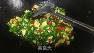 Stir-fried Chives with Minced Meat and Egg recipe