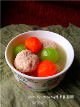Colorful Chicken Meatballs recipe
