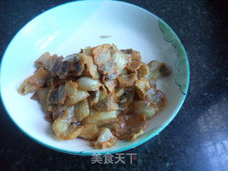 Stir-fried Pork Belly with Garlic Moss recipe