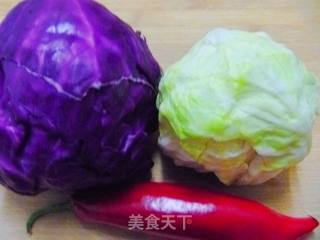 [summer Cold Dish] Two-color Cabbage Mixed with Pepper recipe