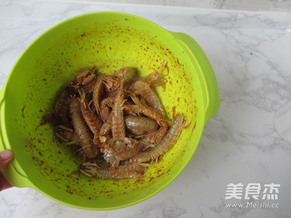 Empty Fried Pipi Shrimp recipe