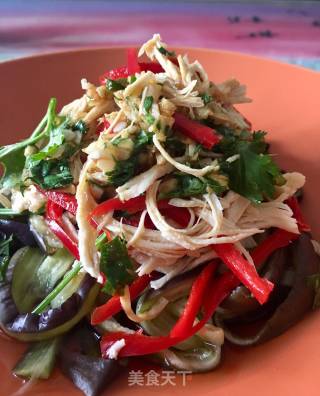 Shredded Eggplant Mixed with Chicken Breast recipe