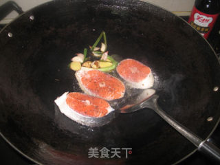 Pan-fried Salmon Steak recipe